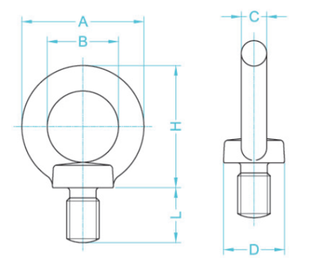 BULONG MẮT MÓC CẨU - TAI CẨU - EYE BOLT