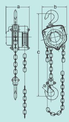 PA LĂNG XÍCH KÉO TAY 20 TẤN - CHAIN BLOCK NITTO