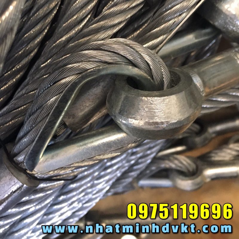 CÁP THÉP MẮT CỨNG HARD THIMBLE EYE STEEL WIRE ROPE THE SUN